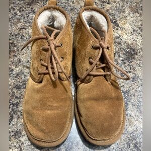 UGG Tan Suede Ankle Booties